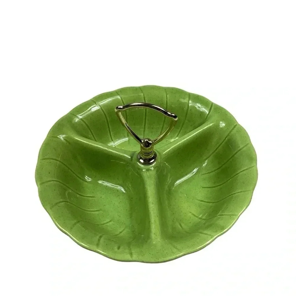 Vintage Lane 1960 mid century ceramic divider dish